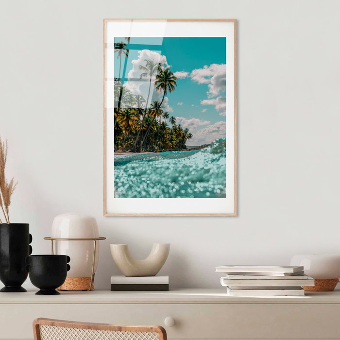 Wallity Cuadro Decorativo de Vidrio Templado Multicolor 30 x 45 cm